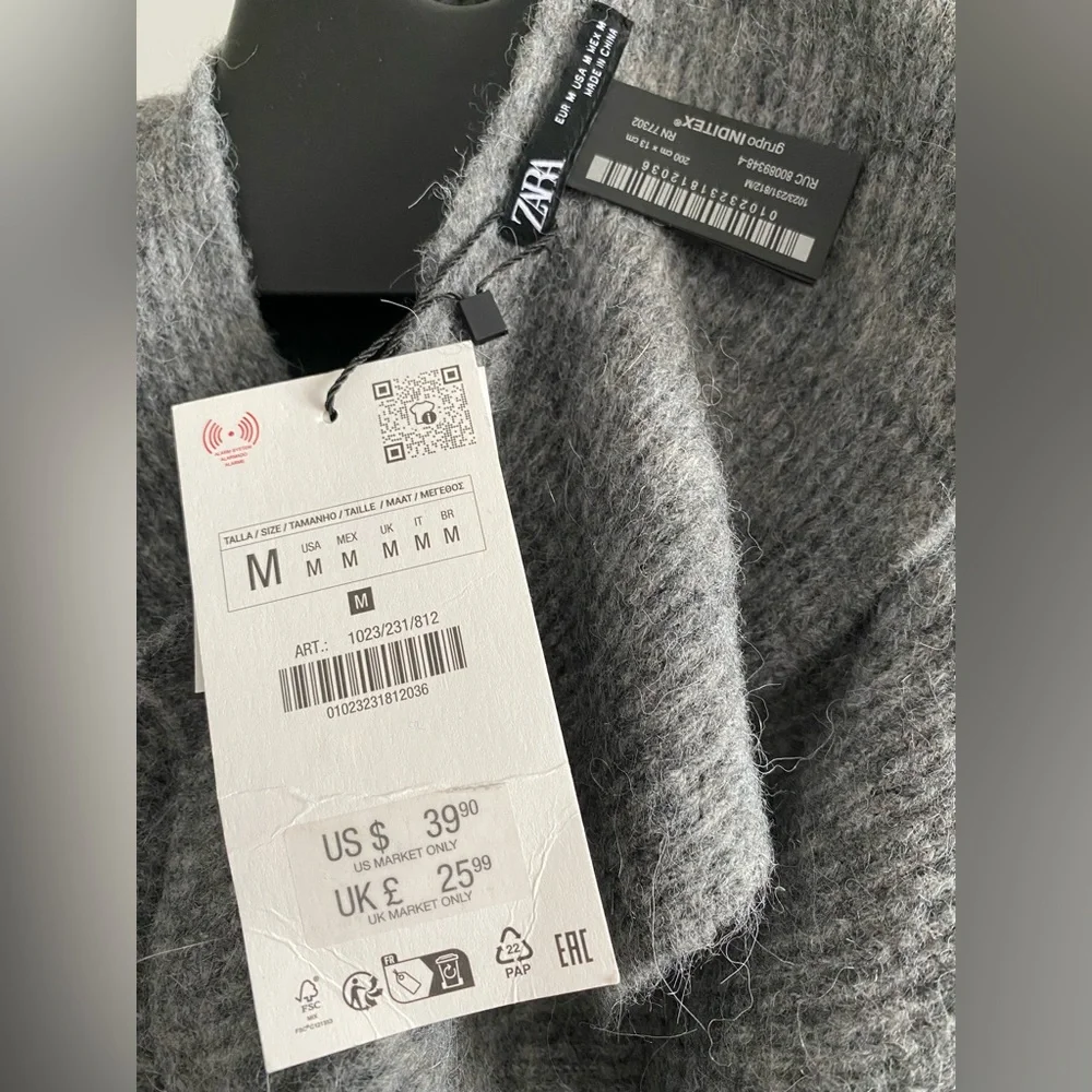 Zara Wool & Alpaca Blend scarf
